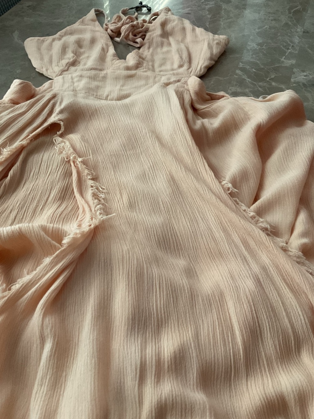 Free People Endless Summer Lille Maxi Dress Sz XS peach color - Picture 10 of 10